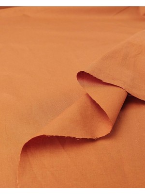 Kumaş Parça Tarçın Renkte Poplin Kumaş EN:140CM