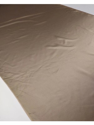 Kumaş Parça Kahve Renkte Astarlık Mat Saten Kumaş En: 150CM