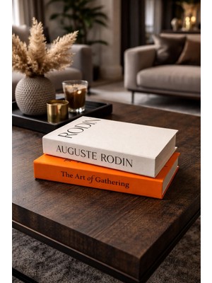 Rawliving Kumaş Kaplı Rodin&theartof Dekoratif Kutu