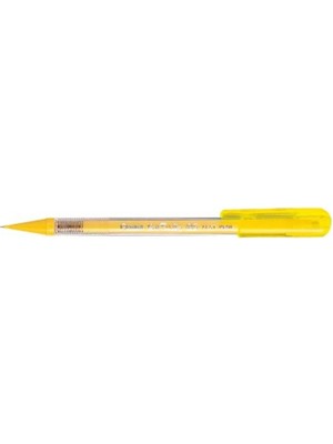 Pentel 0,5mm  Hot-Shots Plastik Şeffaf Gövde Sarı Versatil Kalem