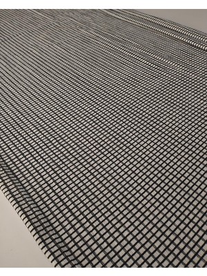 Kumaş Parça Siyah Beyaz Renkte Bürümcüklü Jarse Kumaş 150X300CM
