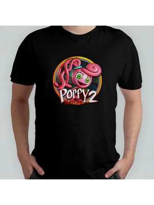 Pixxa Poppy Playtime Unisex %100 Pamuklu Bisiklet Yaka T-Shirt Model 2