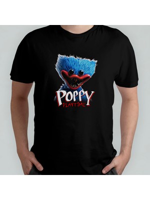 Pixxa Poppy Playtime Unisex %100 Pamuklu Bisiklet Yaka T-Shirt Model 1