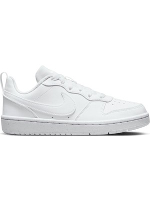 Nike Court Borough Low 2 DV5456-106 Kadın Spor Ayakkabı Beyaz Renk 36,5 Nefes Alabilir Yapı ile Konforlu