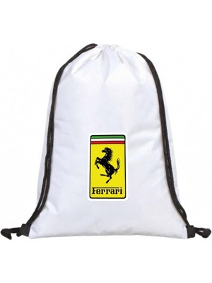 Hero Tasarım Ferrari - Ipli Spor Sırt Çantası - Günlük - Okul 35*45CM One Size | BLL4629