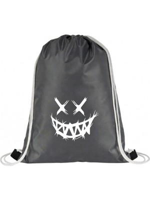 Hero Tasarım Gülen Yüz - Ipli Spor Sırt Çantası - Günlük - Okul 35*45CM One Size | BLL1030