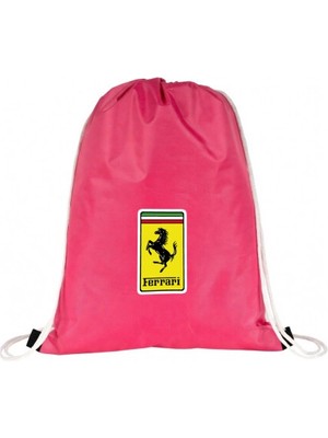 Hero Tasarım Ferrari - Ipli Spor Sırt Çantası - Günlük - Okul 35*45CM One Size | BLL4629