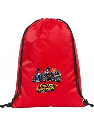 Hero Tasarım Motor Rider - Ipli Spor Sırt Çantası - Günlük - Okul 35*45CM One Size | HR0110