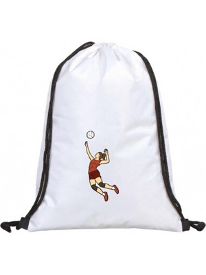 Hero Tasarım Voleybolcu - Ipli Spor Sırt Çantası - Günlük - Okul 35*45CM One Size | BLL4915