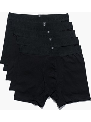 Paul Kenzie 5'li Erkek Boxer - Quite Black