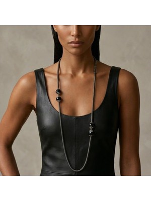 THEIA GemWorks Jnana - Hematit & Oniks Kolye