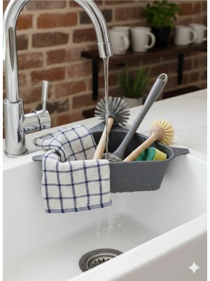 Raakmadezanmir 1 Adet Lavabo Içi Üçgen Filtre Sepeti Sebze Meyve Mutfak Süzgeci Çay Süzgeci Vantuzlu Lavabo Süzgeç Plastik