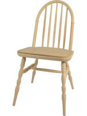 SAS525 Motifli Model Ahşap Ham Sandalye