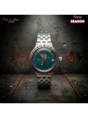 Eski Yeni Antik Vostok Amphibia Kgb Petrol Yeşili Otomatik Saat – Yeni Sezon Model