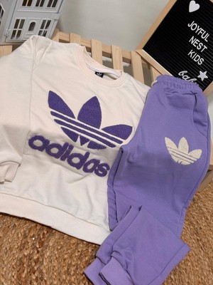 Kids Mora Beyaz Yazılı Alt Üst Takım