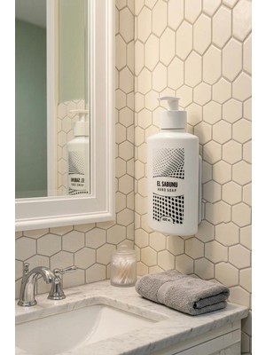 HYD Özel Kilitli Duvara Asma Aparatlı 400 ml Sıvı Deterjanlık Sabunluk