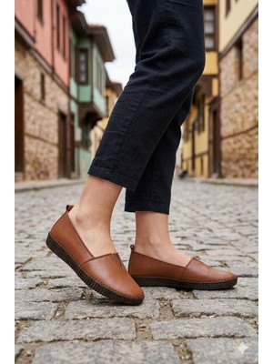 Voyager 7233-1 Anatomik Rahat Esnek Hakiki Deri Kadın Ayakkabı