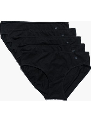 Paul Kenzie 5'li Kadın Slip Külot - All Black