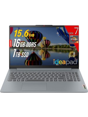 Lenovo Ideapad Slim3 15AMN8 Amd Ryzen 5 7520U 16GB 1tb SSD Amd Radeon 610M Graphics 15.6 Freedos Dizüstü Bilgisayar