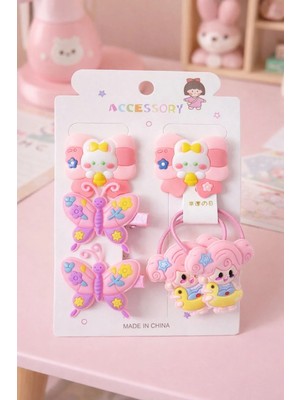 Nati Co Sevimli Karakterli Kız Bebek Saç Aksesuar Seti