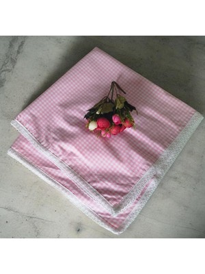 Denizli Hatırası Poti Kare Güpürlü Çok Amaçlı Masa Örtüsü