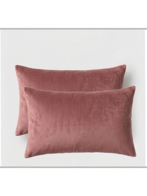Ayzen Home Ayzen 2li Düz Kadife Kırlent Kılıfı 30X 50 cm