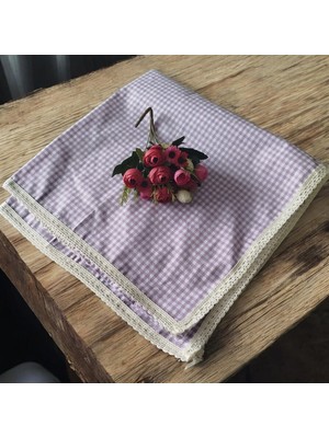 Denizli Hatırası Poti Kare Güpürlü Çok Amaçlı Masa Örtüsü