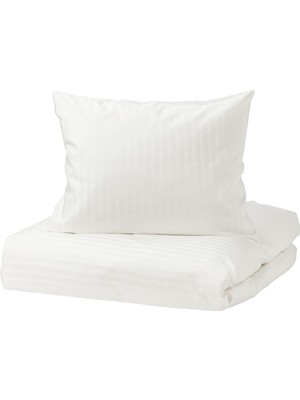 IKEA Nattjasmın Beyaz Tek Kişilik Nevresim Seti