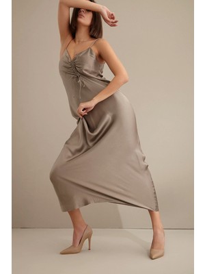 Ayakkabı Prensi 153 Vizon Mat 10 cm   Platform   Stiletto, Topuklu Ayakkabı Kadın