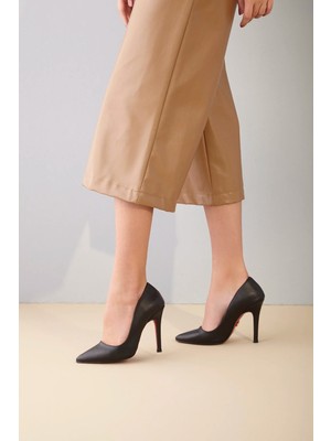 Ayakkabı Prensi 153 Siyah Mat 10 cm   Platform   Stiletto, Topuklu Ayakkabı Kadın