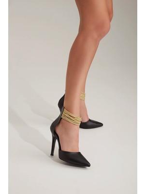 Ayakkabı Prensi Tokyo Siyah Mat 10 cm Stiletto, Topuklu Ayakkabı Kadın