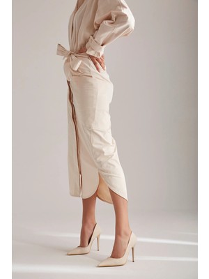 Ayakkabı Prensi Nadja Ten Mat 10 cm Stiletto, Topuklu Ayakkabı Kadın