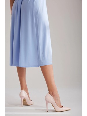 Ayakkabı Prensi Nadja Pudra Rugan 10 cm Stiletto, Topuklu Ayakkabı Kadın