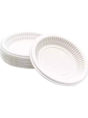 MGZ Beyaz Plastik Tabak 170 mm (17CM) – Tek Kullanımlık Dayanıklı Yemek Tabağı 100 Adet