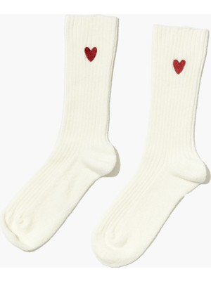 Paul Kenzie Nakışlı Yün Çorap - Valentine Collection - Love On Line