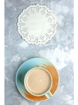 MGZ Kağıt Dantel Bardak Altlığı 9 cm (500) Adet Dole Çay Altı,kahve Tabağı,hediye Paketleme ve Dekor