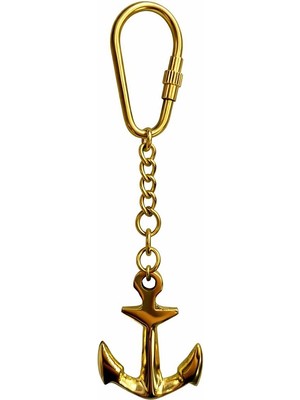 Aesco Denizci Temalı Pirinç Çapa Anahtarlık