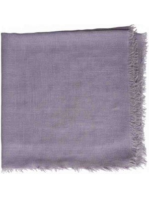 Özense Çift Flamlı Pamuklu 4 Mevsim Kullanılabilir Terletmeyen Lila Renkli Eşarp