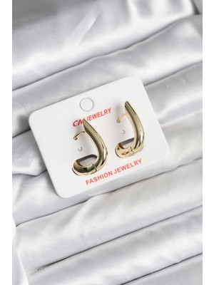 Aesco Mey Ithalat® 14K Gold Renk Kaplama cm Kadın Küpe