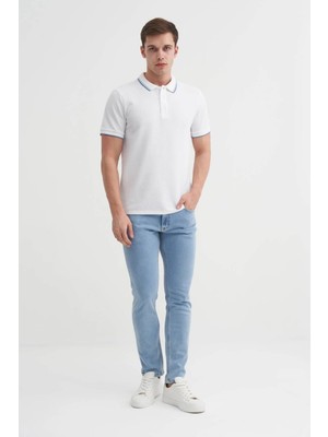 Cazador Erkek T-Shirt 42470 Beyaz