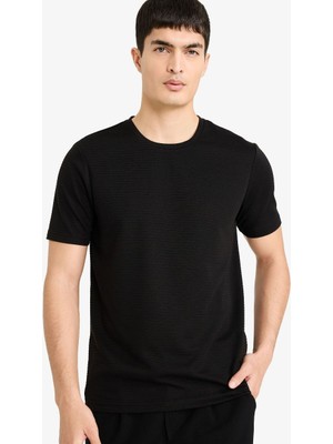 Defacto Erkek T-Shirt M6608AZ/BK81 Black