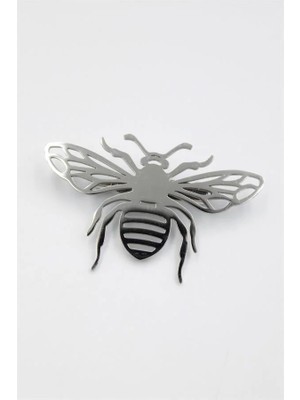 Aesco Çelik Arı Broş - Gümüş