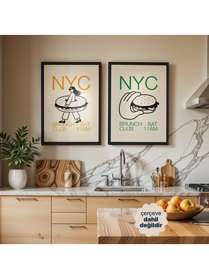 Persona Istanbul "the Manhattan Diptych" - Sürrealist Metropol Ritüeli Ikili Poster Seti (Çerçevesiz)