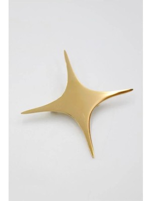 Aesco Çelik Yıldız Broş - Altın