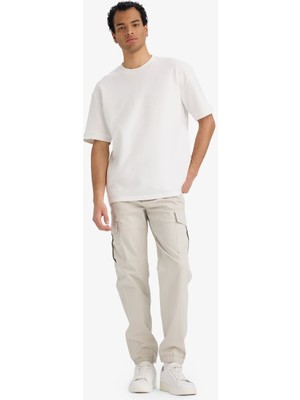Defacto Erkek Kanvas Pantolon C9163AX/BG766 Stone
