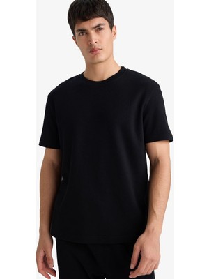 Defacto Erkek T-Shirt F9675AX/BK81 Black