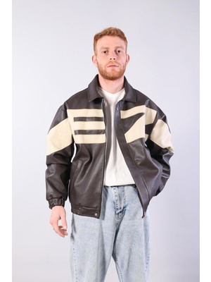 Trender Erkek Deri Mont ve Ceket 940 Kahverengi
