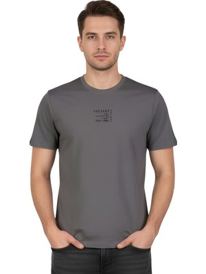 Cazador Erkek T-Shirt 44505 Koyu Gri