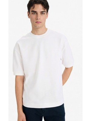 Defacto Erkek T-Shirt B4844AX/WT34 Whıte