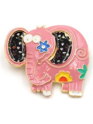 Aesco Fil Broş - Pembe